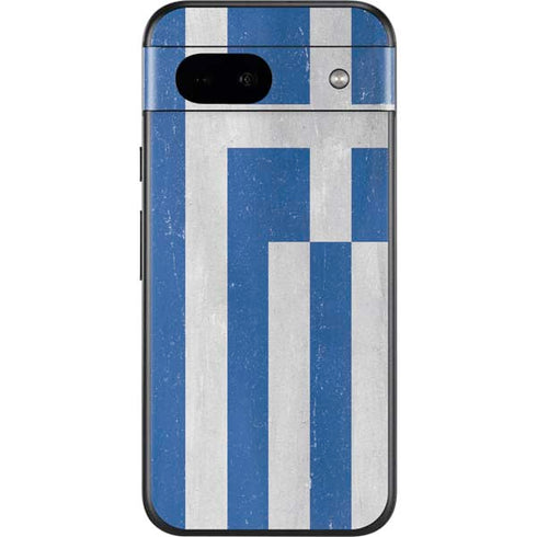 Greece Flag Distressed Google Pixel 8a Skin